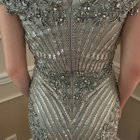 Silver Gown from the Colors Dress Collection at Seng Couture - Picture 9 of 16